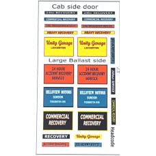 NT11 Breakdown Lorry Decals for E57 ( N Scale 1/148th)