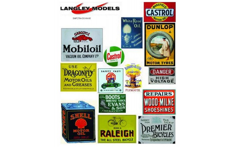 SMF26 Copies of old enamel signs -Workshop Adverts large