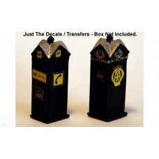 T13 AA Telephone Waterslide Transfers (OO Scale 1/76th)