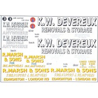 NT15 Removals Lorry Decals (N Scale 1/148th)