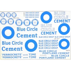 T24 Blue Circle Lorry Decals (OO scale 1/76th)