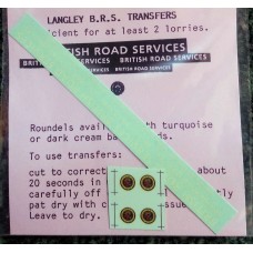 T2 BRS letters & cream roundalls (OO Scale 1/76th)