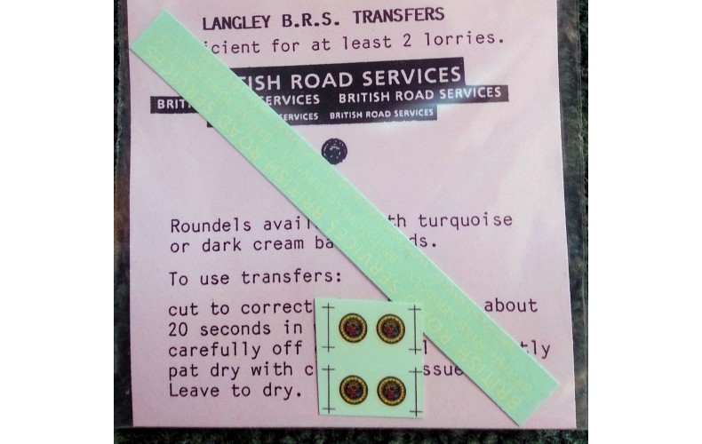 T2 BRS letters & cream roundalls (OO Scale 1/76th)