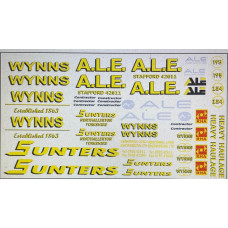 T7new Heavy haulage Wynns, Sunters, A.L.E. (OO Scale 1/76th)