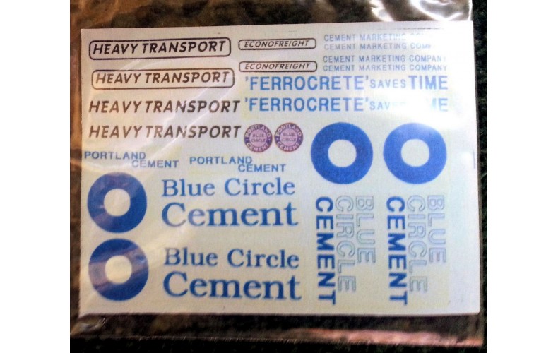 T8 Blue Circle Cement (OO Scale 1/76th)