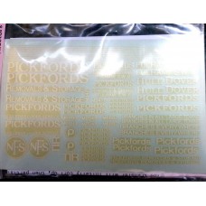 T9 early Pickfords/NFS set 1 (OO Scale 1/76th)