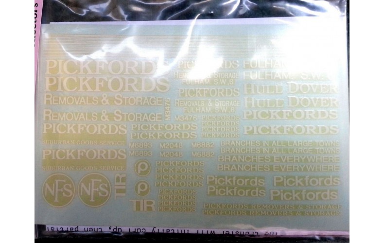 T9 early Pickfords/NFS set 1 (OO Scale 1/76th)
