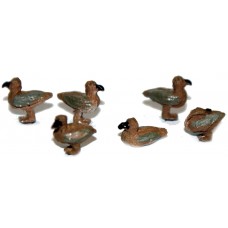 TT14 6 Ducks 3mm UNPAINTED TT Scale