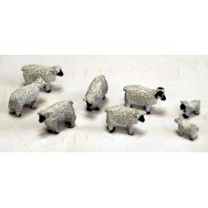 TT15 8 Sheep 3mm UNPAINTED TT Scale