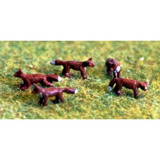 TT6 5 Foxes 3mm UNPAINTED TT Scale