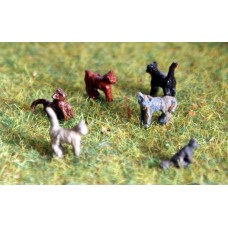 TT8 6 Cats 3mm UNPAINTED TT Scale