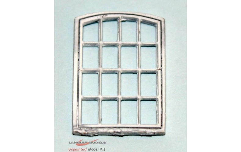 V20a 4 x Cast metal Industrial Window frame & bars 16x25mm Unpainted Kit OO Scale 1:76