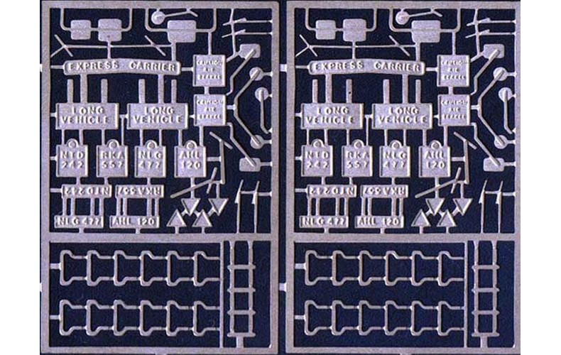 X20 Wing mirrors, plates, steps & signs Unpainted Kit OO Scale 1:76