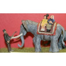 Z01 Elephant Ride & Keeper (OO scale 1/76th)