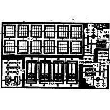 V5a etching for terraced Cottage fronts (V5) Unpainted Kit OO Scale 1:76