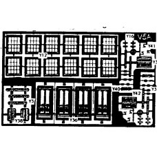 V5a etching for terraced Cottage fronts (V5) Unpainted Kit OO Scale 1:76