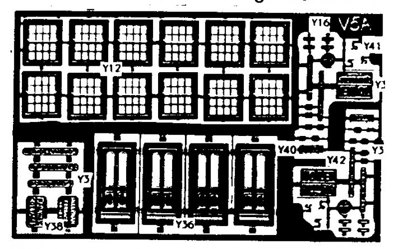 V5a etching for terraced Cottage fronts (V5) Unpainted Kit OO Scale 1:76