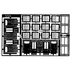 V6a etching for terraced Cottage backs (V6) Unpainted Kit OO Scale 1:76