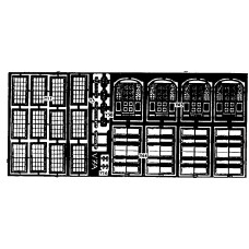 V7a etching for terraced Villa fronts (V7) Unpainted Kit OO Scale 1:76