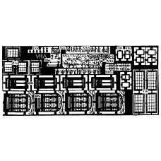 V8a etching for terraced Villa backs (V8) Unpainted Kit OO Scale 1:76