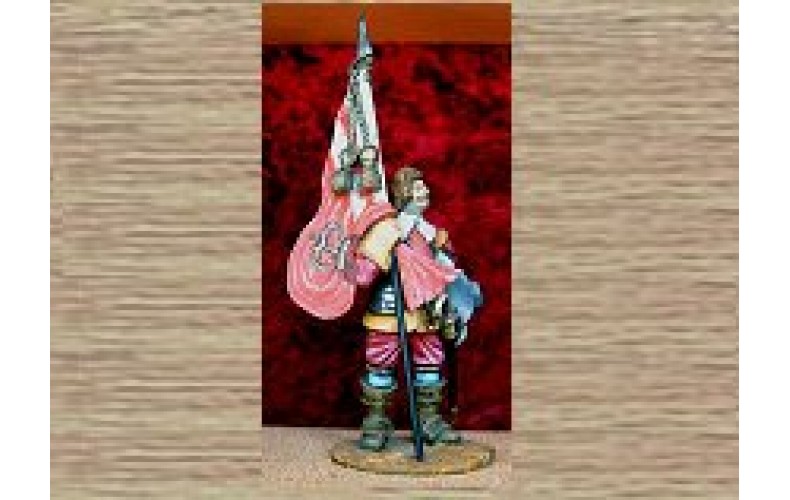 EC2 Standing Officer with Standard (54mm scale)