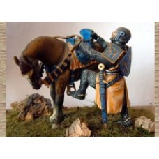 KS4 Knight Mounting Horse (54mm scale)