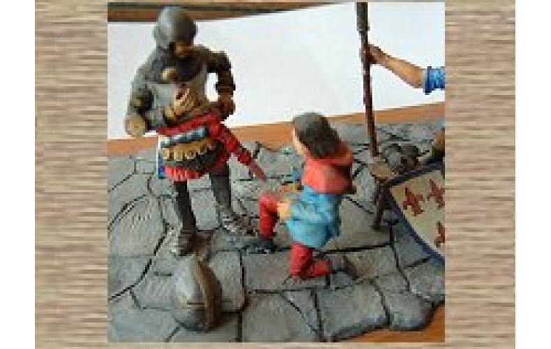 KS7 'To Arms' Scene (Knight & Squire) (54mm scale)