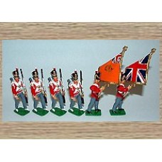 TW1cb 35th Royal Sussex Regiment - Colour Party