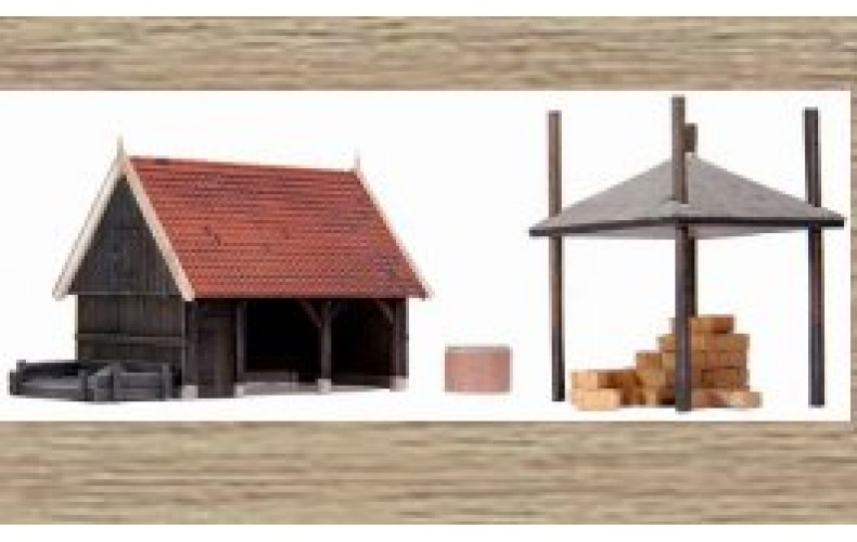 10188 Shed & hay stack cover (OO/HO Scale 1/87th)