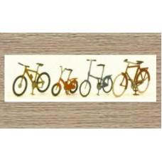 14147 4 x Assorted Bicycles  (N Scale 1/160th)