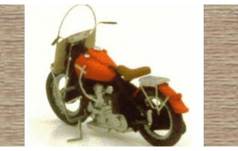 38704 Painted American Motorcycle (HO) (OO/HO Scale 1/87th)
