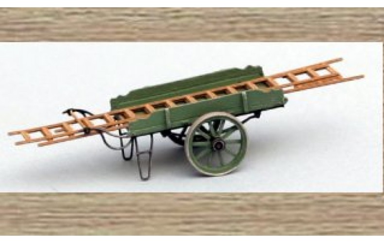 38724 Painted Small Hand truck/trolley & Ladder (OO/HO Scale 1/87th)