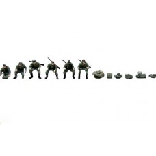 38747 Painted Motorcycle figures and accessories in Grey (OO/HO Scale 1/87th)