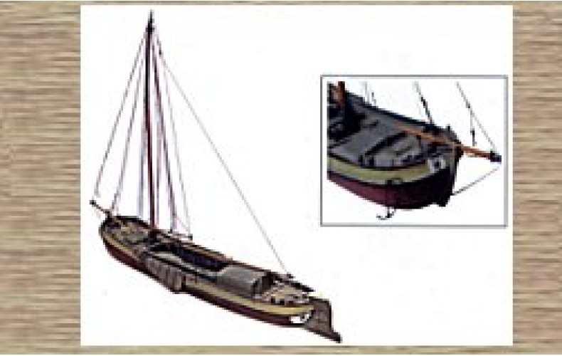 50101 Traditional Sailing Boat (OO/HO Scale 1/87th)