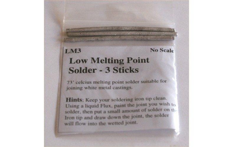 LMELT Low Melt Solder 3 sticks + instructions