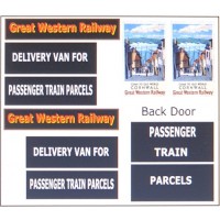 T18G23D2 GWR Waterslide Transfers for G23 Parcel Wagon (OO scale 1/76th)